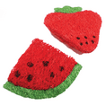 thumbnail image 1 of AE Cage Company Nibbles Strawberry and Watermelon Loofah Chew Toys [, Small Pet] 2 count, 1 of 11