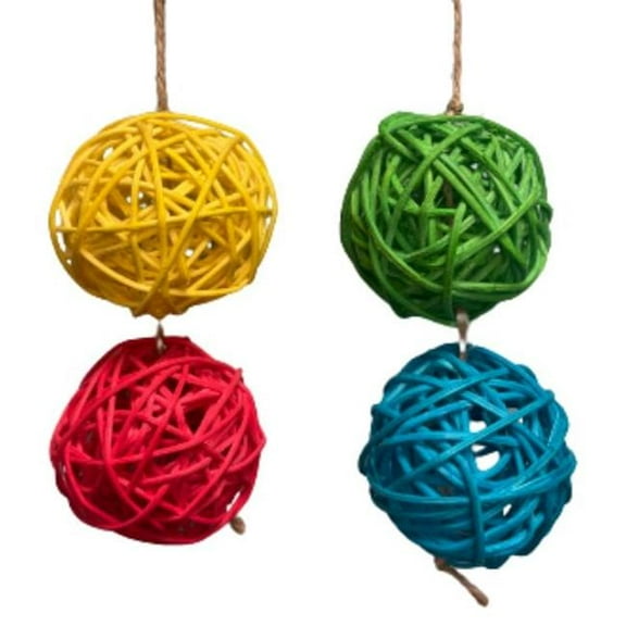 A  E Cages Nibbles Vine Ball on String Small Animal Chew Toy 1ea/One Size