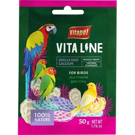 A E Cages Vitapol Vita Line Shells Calcium Bird Supplement 1ea/50 g