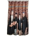 thumbnail image 1 of A&E Duck Dynasty Camo Shower Curtain, Orange Stripe, 1 of 3
