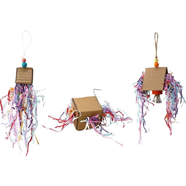 A&E HB01536 Happy Beaks Crinkle Huts Bird Toys - Pack of 24