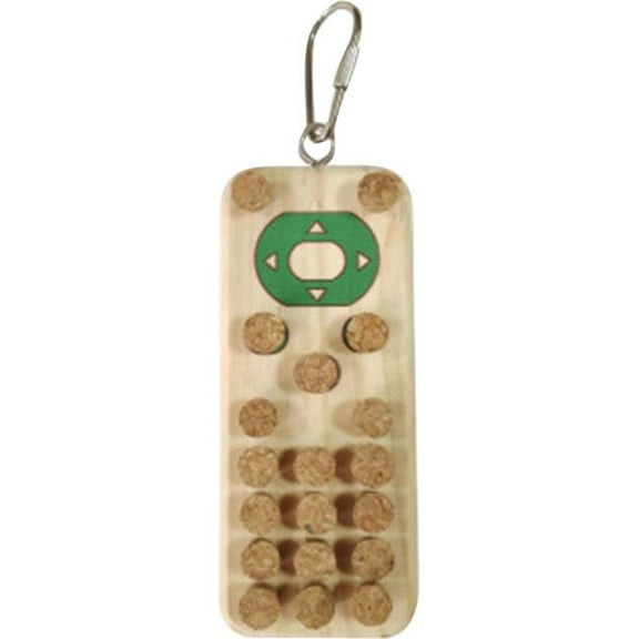 A&E HB01538 Happy Beaks Wood & Cork Remote Bird Toy