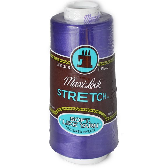A&E Maxi Lock Stretch Textured Nylon Purple Serger Thread MWN-43399
