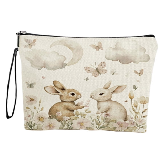 A Easter Cosmetic Pouch 25X17Cm Travel Toiletry Bag With Handle And Anti Slip Chain For Outdoor Camping Holiday Gifts