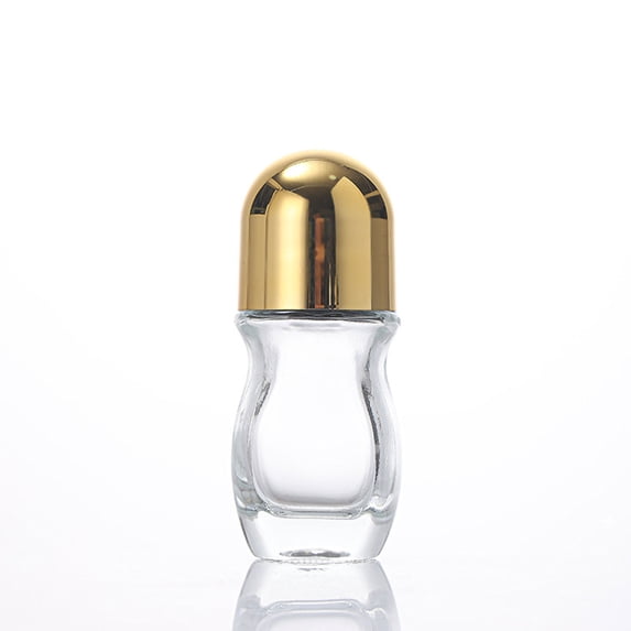 A Empty Glass Roller Bottles With Plastic Roller Deodorant Leakage Proof Massage