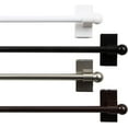 thumbnail image 1 of A&F Rod Decor - Magnetic Curtain Rod, 28-48 inch - Black, 1 of 3