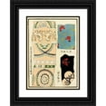 thumbnail image 1 of A. F. Stoddard & Company 11x14 Black Ornate Wood Framed Double Matted Museum Art Print Titled: Chinese Prints Pl.105 (1871-1894), 1 of 5