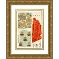 thumbnail image 1 of A. F. Stoddard & Company 11x14 Gold Ornate Wood Frame and Double Matted Museum Art Print Titled - Chinese Prints Pl.87 (1871-1894), 1 of 4