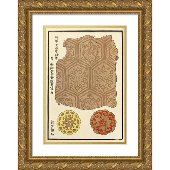 A. F. Stoddard & Company 18x24 Gold Ornate Framed and Double Matted Museum Art Print Titled - Chinese Prints Pl.114 (1871-1894)