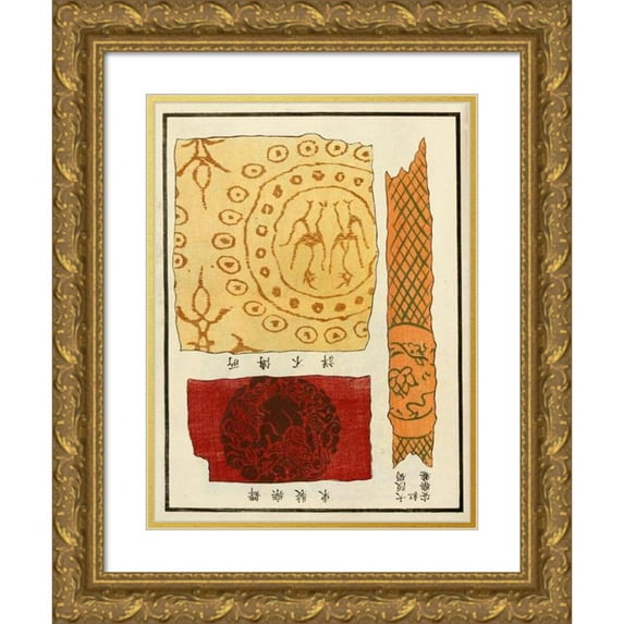 A. F. Stoddard & Company 18x24 Gold Ornate Framed and Double Matted Museum Art Print Titled - Chinese Prints Pl.120 (1871-1894)