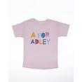 thumbnail image 1 of A FOR ADLEY Merch Official Adley Best Friends Forever Line Comfortable Childs Tee with Rainbow Stylized Logo (4, Light Pink), 1 of 3