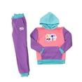 thumbnail image 1 of A FOR ADLEY Merch Super Soft Matching Color Block Fleece Set With Embroidered Logo on Top and Bottom (as1, alpha, m, regular), 1 of 7