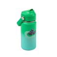 thumbnail image 1 of A FOR ADLEY Rainbow Ghost Water Bottles With Flip Top Straw and Lid. 12oz Insulated Stainless Steel Water Bottle With Matching Lid (Green), 1 of 5