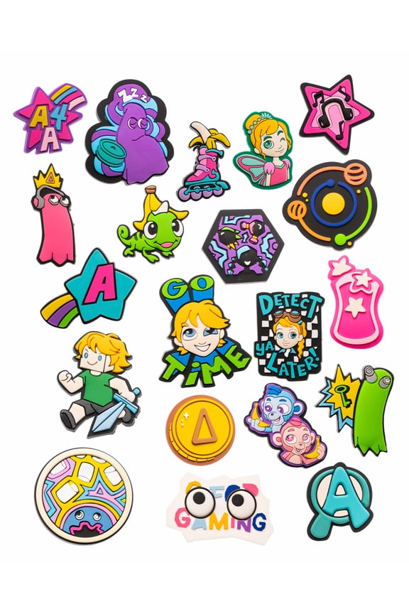Style Pop-In Shoe Charms 24pc Variety Pack to Decorate and Customize Your Pop-In Adley Backpack or Shoes