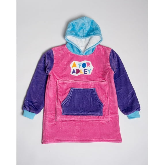 A for Adley Tablet Holding Blanket Hoodie, Its a Comfortable and Colorful Blanket and Hoodie All in One. ( X-Large)