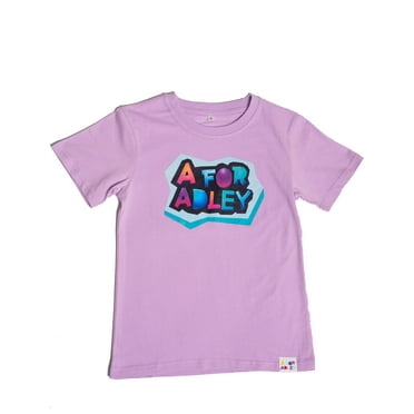 A FOR ADLEY Winter Rainbow Craft Logo Tee from Adley's Winter Workshop (US, Numeric, 4, Regular, Light Purple)