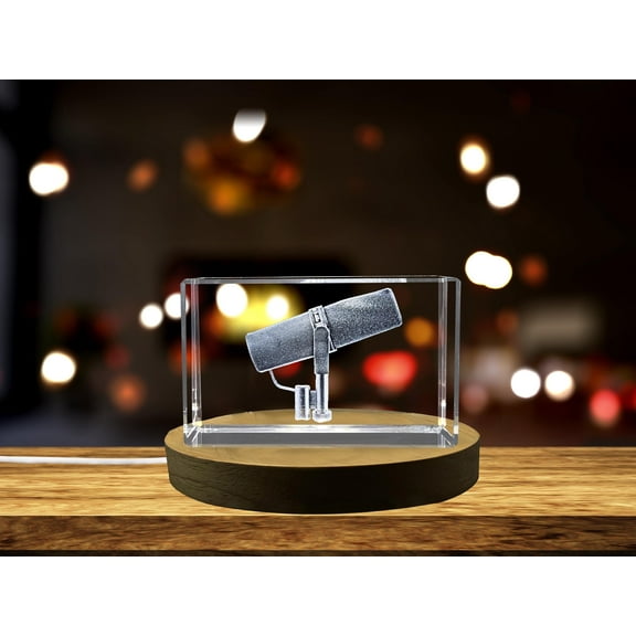 A Faceted Crystal LD Dynamic Microphone - A Hyper-Realistic Audio Homage