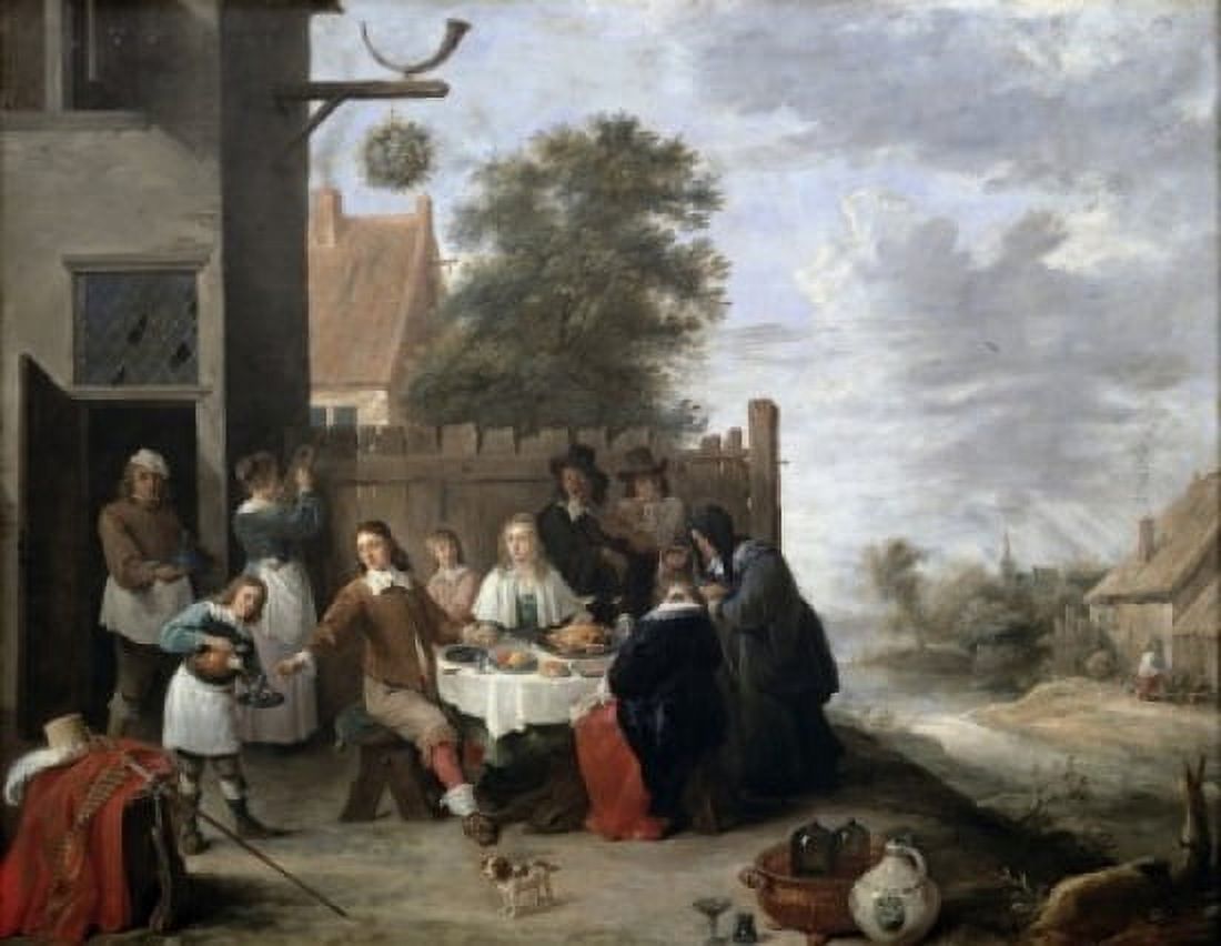 A Family Meal 17th Century Jan Steen (1626-1679 Dutch) Oil On Canvas Musee du Louvre Paris France Canvas Art - Jan Steen (18 x 24)