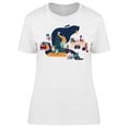 thumbnail image 1 of A Family On Christmas T-Shirt Women -Image by Shutterstock, Female Small, 1 of 2