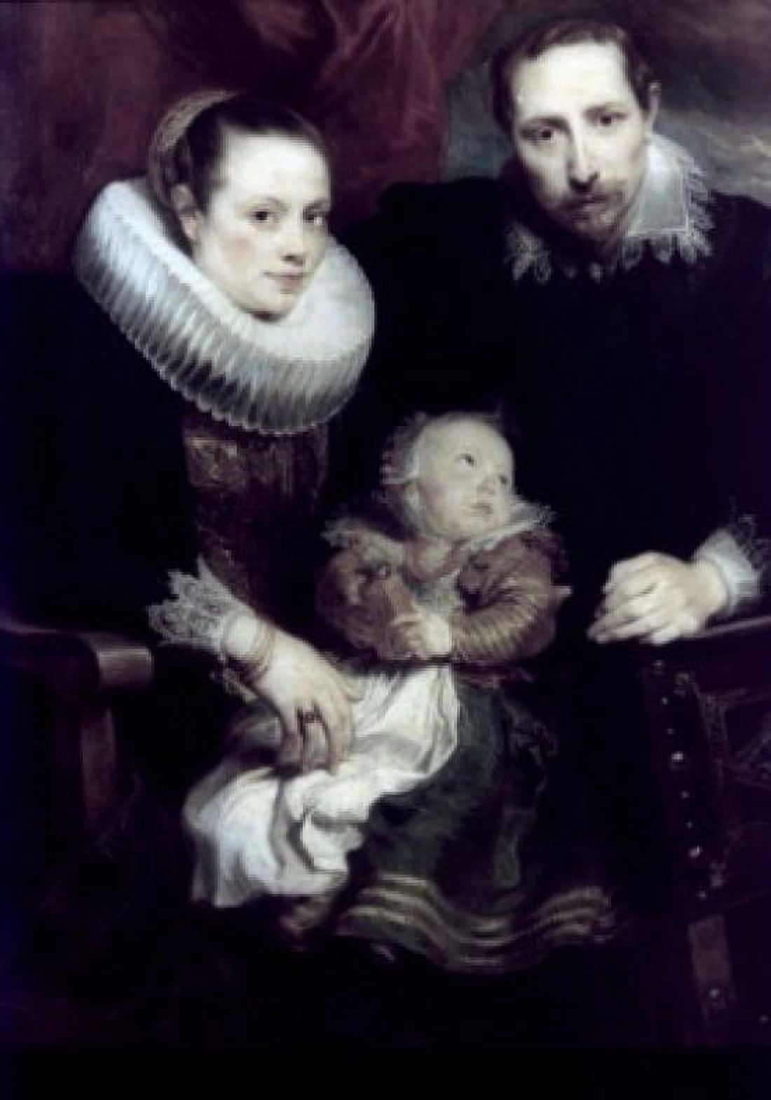 A Family Portrait by Anthony van Dyck oil on canvas circa 1621 1599-1641 Russia St Petersburg The Hermitage Canvas Art - Anthony van Dyck (24 x 36)