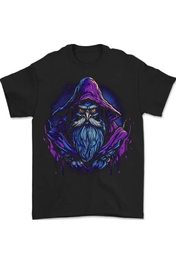 A Fantasy Wizard Owl Mens S-5XL T-Shirt