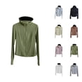 thumbnail image 1 of A Fashionable And Casual Solid Color Hooded Sun Protective Cardigan For Women Cardigan Sweaters for Women, 1 of 2