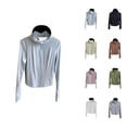 thumbnail image 1 of A Fashionable And Casual Solid Color Hooded Sun Protective Cardigan For Women Cardigan Sweaters for Women, 1 of 2