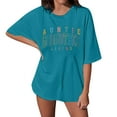 thumbnail image 1 of A Fashionable Casual And Loose Short Sleeved T Shirt With Letter Prints For Women, 1 of 1