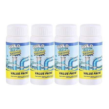 A Fast Foaming Drain Cleaner For Pipe Unclogging Toilet Maintenance 4-Pack With 3.9 Oz Individual Tubes