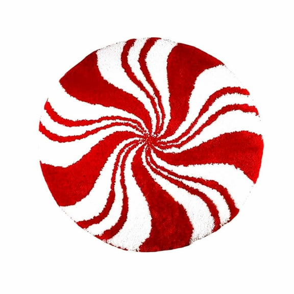 A Faux Pashm Christmas Carpet Rug With Non-Slip Rubber Dots, Soft Foldable Design And Easy Clean For Living Room, Bedroom And Office 30X30X4In 1.8Lb