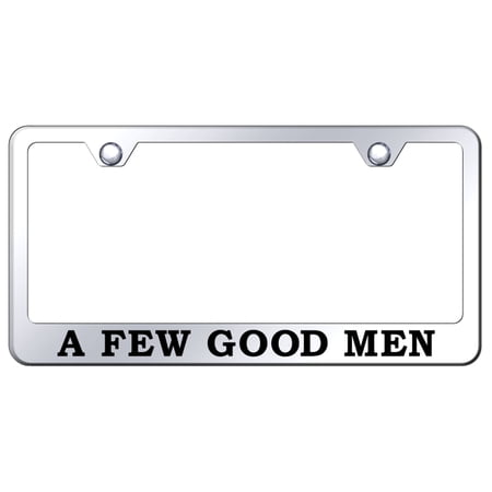 A Few Good Men Laser Etched Logo Stainless Steel License Plate Frame (Chrome)