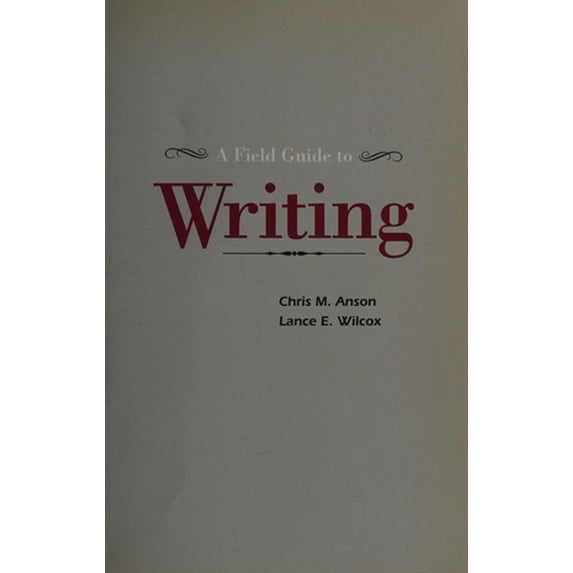 Pre-Owned A Field Guide to Writing (Paperback) 9780060402921