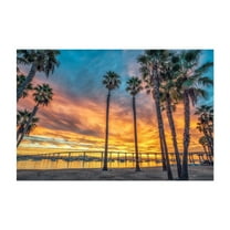 A Fiery Sunrise in Coronado - Coronado California Photography Unframed Wall Art Print 5 x 7 inches