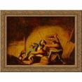 thumbnail image 1 of A Fight 24x20 Gold Ornate Wood Framed Canvas Art by Ostade, Adriaen van, 1 of 2