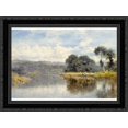 thumbnail image 1 of A Fine Day on the Thames 24x18 Black Ornate Wood Framed Canvas Art by Leader, Benjamin Williams, 1 of 2