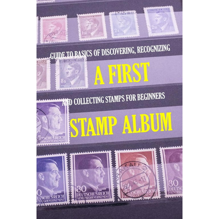 Vintage Stamp Collection Book With Stamps