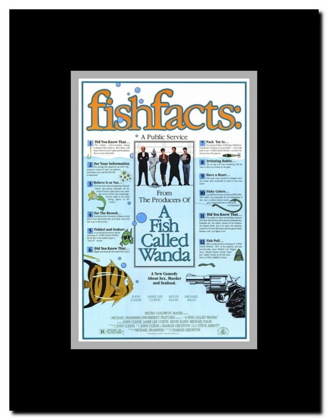 A Fish Called Wanda Framed Movie Poster