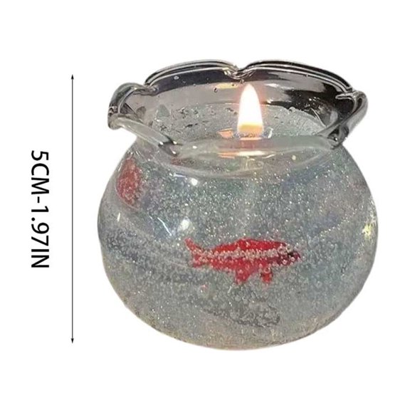 A Fishbowl Gel Scented Candle English Pear Aromatherapy Candle For Home Room Decor Mini