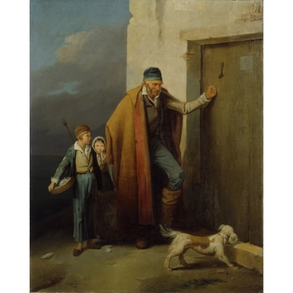 A Fisherman Coming Home By Eugenio Bosa 1835 - 1842 Italy Veneto Padua Civic Museum Eremitani Print