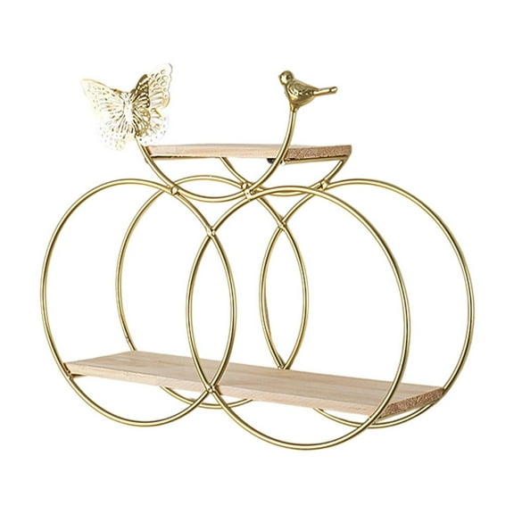 A Floating Wall Shelf Storage Rack No Tools Needed Metal Display Shelf For Home Organization