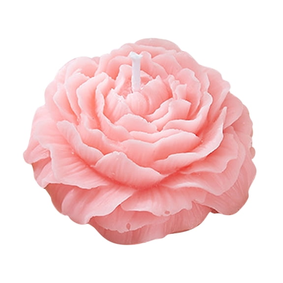 A Floral Aroma Candle With Decorative Flower Topping, Scented Wax And Decorative Design For Home Fragrance, Relaxation And Table Centerpiece
