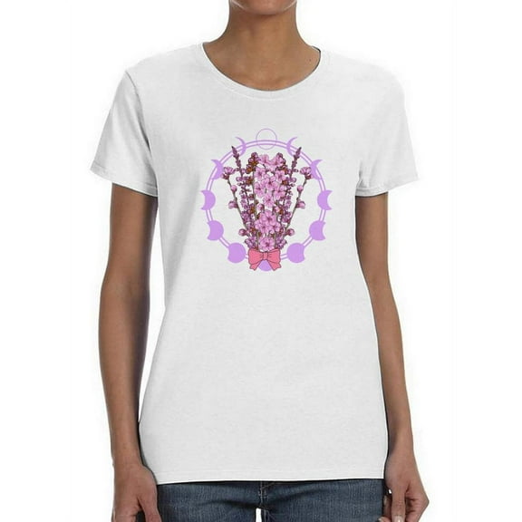A Flower Bouquet Shaped T-Shirt Women -Smartprints Designs, Female XX-Large