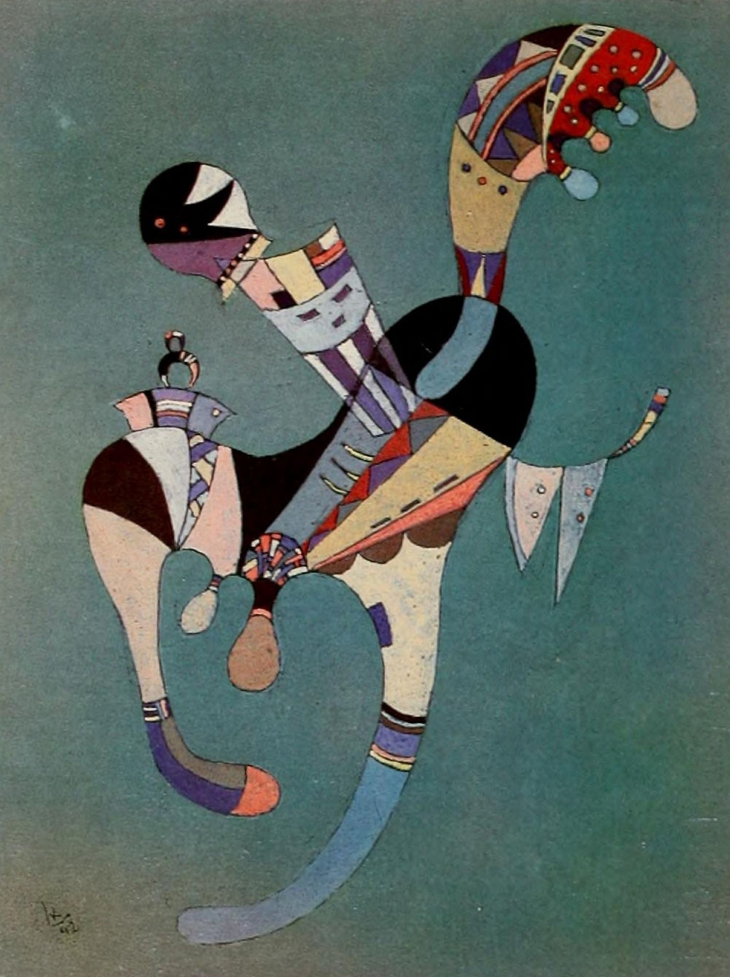 A Fluttering Figure 1942 Canvas Art - Wassily Kandinsky (18 x 24)