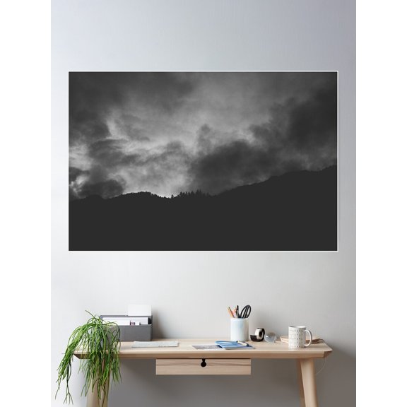 A Foggy August Morning Poster Wall Art, Modern Wall Decor For Living Room Bedroom, 12x18 UNFRAMED