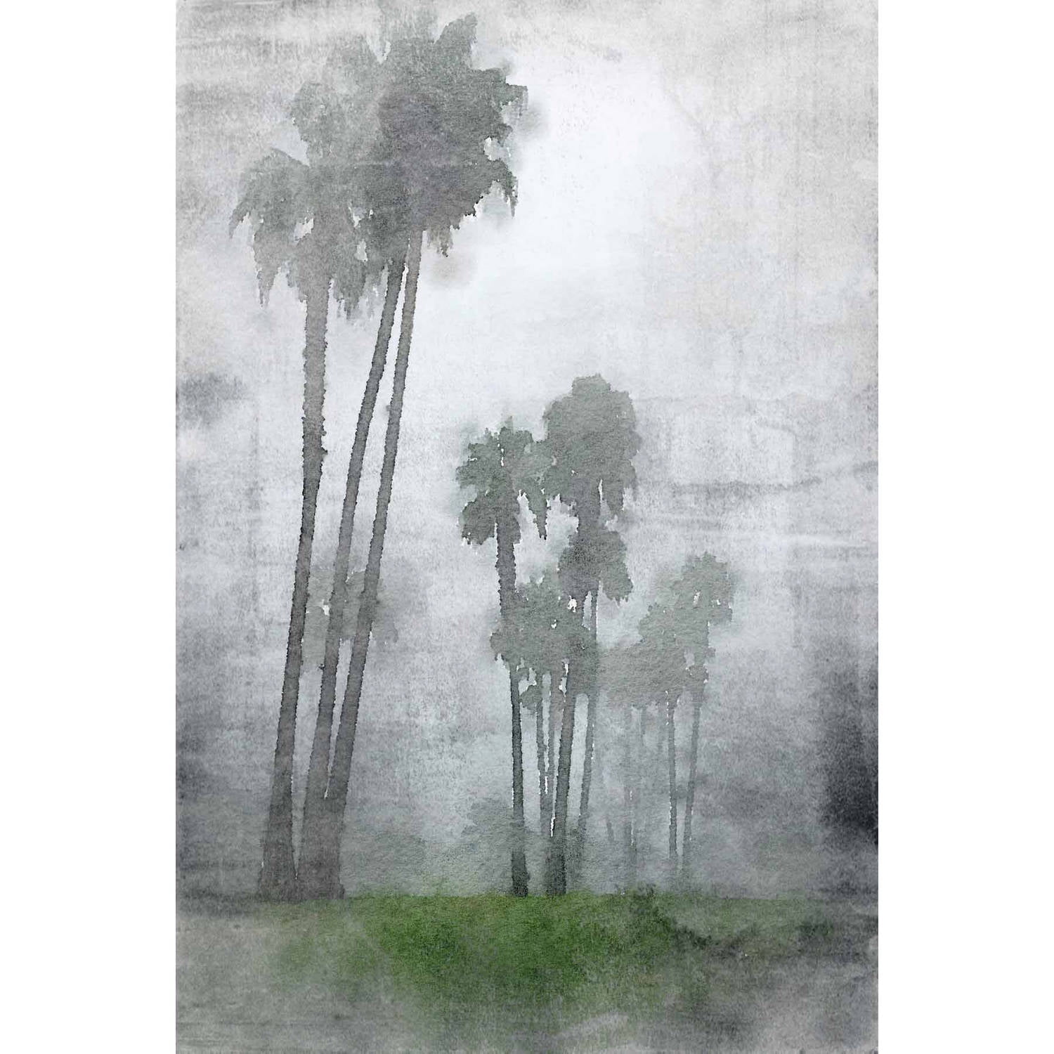 "A Foggy Morning" Painting Print on Wrapped Canvas