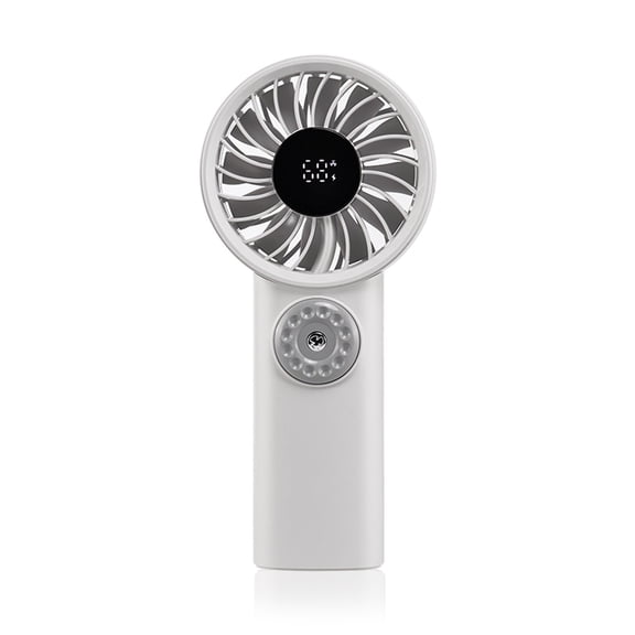 A Foldable Handheld Fan With Digital Screen And 100 Speed Levels Usb Rechargeable For Outdoor Travel