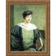thumbnail image 1 of A Follower of Grolier 24x20 Gold Ornate Wood Framed Canvas Art by Julian Alden Weir, 1 of 2