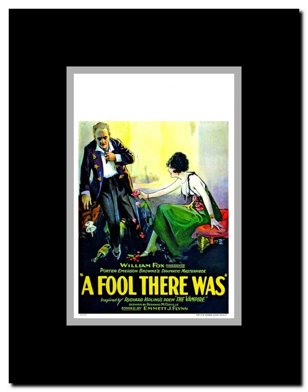 A Fool There Was Framed Movie Poster
