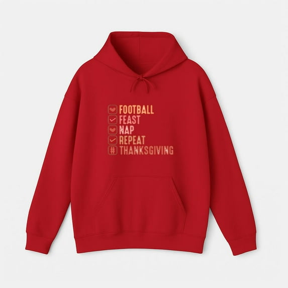 A Football Feast Nap Repeat Holiday For A Thanksgiving List Graphic ...