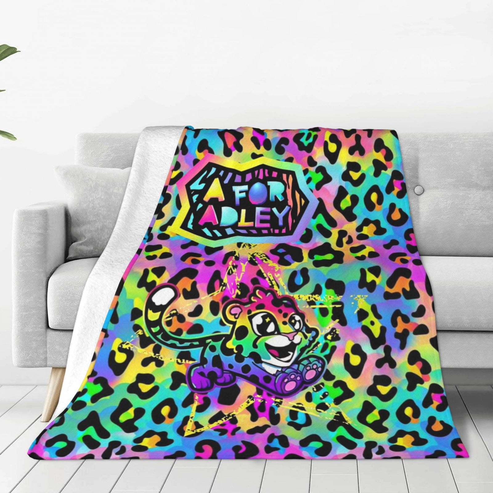 A For Adley Blanket Anime Flannel Throw Blanket Warm Soft For Couch Bed